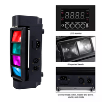 Eclairage de scène Led DMX512, 12 pièces, faisceau lumineux Portable pour Club araignée, fête, cérémonie karaoké