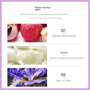 Perfume Oumeija Charming <span class=keywords><strong>Love</strong></span> para Mujer, Tamaño de Muestra 50ml, Spray de Larga Duración, Aroma Lichi-Floral Personalizable, Vitalidad Moderna y Dulce - Product Image 5