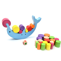Ensemble de blocs de construction Dolphin balance, jeu d'empilage, jouets éducatifs pour enfants
