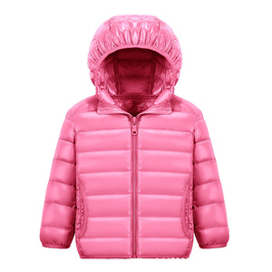 All'ingrosso vestiti per bambini inverno <span class=keywords><strong>bambino</strong></span> Unisex ragazze piumino caldo leggero cerniera su giacca con cappuccio da ragazzo - Product Image 1