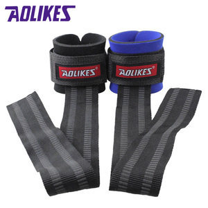 Aolikes einstellbare Gewichtheben-Armbänder Riemen Sport-Stil Fitness-Armbänder für Deadlifting Powerlifting - Product Image 2