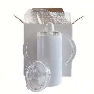 Envío Gratis desde Almacén en EE. UU., Tazas Sublimables de 12oz/360ml, Tazas Infantiles con Brillo para Sublimación, con Dos Tapas - Product Image 6