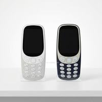 Teléfono Móvil Fácil de Usar con Botones Físicos Grandes, Linterna, Cámara, Larga Duración de Batería, Doble SIM, Modelo 3310