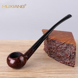 Muxiang Briarwood Pipe Apple Style Handmade Wooden Tobacco Pipe With Long Stem For Reading - Product Image 3