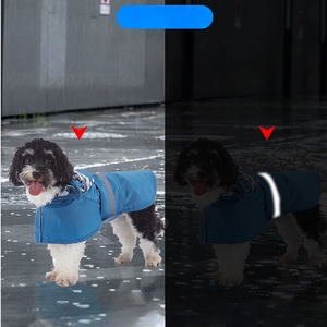 <span class=keywords><strong>Pet</strong></span> yağmurluk ördek tarzı sınırları boyunca önde gelen büyük ve orta ölçekli köpekler için uygun yansıtıcı şeritler ile <span class=keywords><strong>Pet</strong></span> yağmurluk - Product Image 5