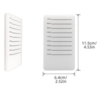 Plateau organisateur de forme, blanc et noir, pour outils, colle, faux cils, plateau à cils, présentoir à cils, support à cils, en acrylique, pour extensions