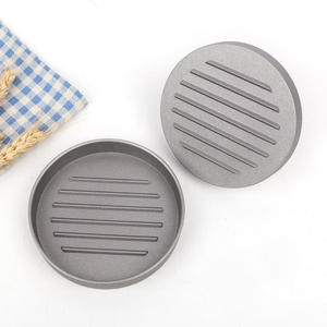 Prensa para <span class=keywords><strong>Hamburguesas</strong></span> de Carne, Molde para Hacer <span class=keywords><strong>Hamburguesas</strong></span>, Antiadherente, de Aluminio Fundido a Presión, con Mango de Madera - Product Image 3