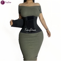 Ceinture Gainante Amincissante à Double Compression Ferme avec Logo Personnalisé, Soutien Dorsal Ajustable, Entraîneur de Taille