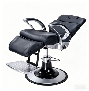Chaise de Barbier Pliante Ergonomique en Cuir Synthétique de Luxe pour Salon, Hauteur Réglable, Vente en Gros - Product Image 3