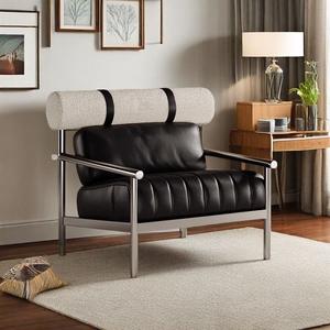 Fauteuil <span class=keywords><strong>de</strong></span> loisirs moderne design en acier inoxydable Mobilier canapé <span class=keywords><strong>de</strong></span> salon créatif pour bureau à domicile - Product Image 5