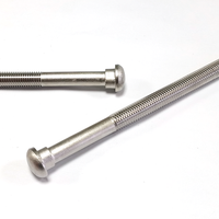 Boulons de rail non standard en acier inoxydable finition brute, tête ovale, grade A2-70 et A4-80, pour voies ferrées