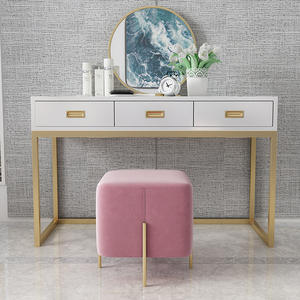 Nordique peinture piano coiffeuse en <span class=keywords><strong>fer</strong></span> <span class=keywords><strong>forgé</strong></span> solide de salon de beauté en <span class=keywords><strong>bois</strong></span> coiffeuse - Product Image 4