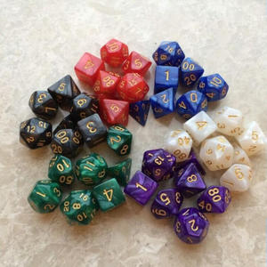 Jeu de dés dés dés dés, accessoire Transparent en résine acrylique, 13 pièces, utilisation sur le côté, pour les courets <span class=keywords><strong>et</strong></span> les <span class=keywords><strong>dragon</strong></span> - Product Image 3