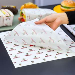 Customizable Logo Printing Disposable Biodegradable Eco-Friendly Recyclable Greaseproof Waterproof Food Grade <b>Wrapping</b> <b>Paper</b> - Product Image 6