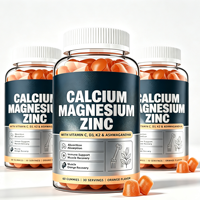 Usine OEM ODM, Marque Privée, Gommes Végétaliennes Calcium Magnésium Zinc Vitamine D3 K2 Saveur Orange, Stimulant Immunitaire