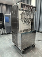 Machine à crème glacée molle commerciale à haute production, 3, 5, 7 saveurs mélangées, machine à crème glacée verticale de table, CE