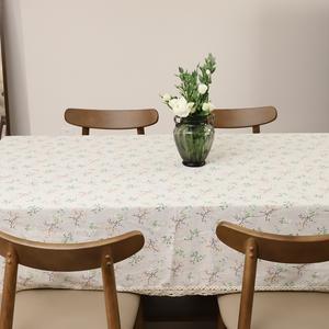Mantel Estampado Tipo Lino, Rectangular, Mezcla de Polialgodón, Antideslizante, para Decoración de Cocina, Fiestas de Té y Comedor - Product Image 4