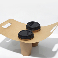 Support à Boissons Rigide Empilable Personnalisable – Porte-Gobelets Moderne Premium pour Plats à Emporter avec Logo Imprimé