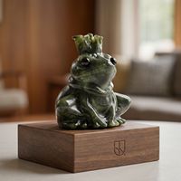 Vente en gros de sculptures de grenouilles prince en quartz naturel, figurines de lutins Druzy, articles en cristal très demandés pour la décoration intérieure et les cadeaux de guérison