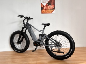 Vélo électrique tout-terrain à pneus larges Air Shock 7 vitesses, suspension intégrale, 48V 17.4AH, moteur central Bafang G510 - Product Image 4