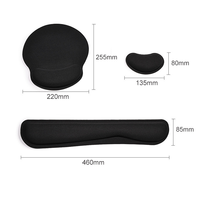 Ensembles ergonomiques personnalisés, tapis de souris en mousse à mémoire de forme, Support de poignet, repose-main, pour ordinateur de bureau, ordinateur portable