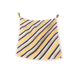 Foulard a Righe Piccolo 70x70cm Accessorio di Moda per Donne - Product Image 1