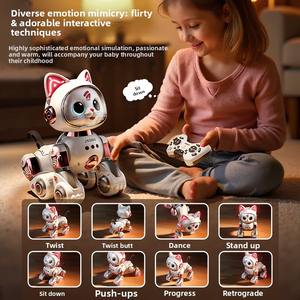 Jouet robot chat intelligent télécommandé Deepholo pour enfants, garçons et filles, marche et parle, jouet électronique en plastique, <span class=keywords><strong>cadeau</strong></span> - Product Image 4