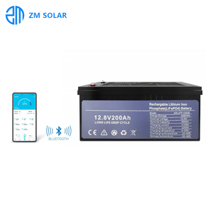 แบตเตอรี่เก็บพลังงานแสงอาทิตย์สำหรับบ้าน 12.8V 100ah แบตเตอรี่ลิเธียมไอออน ZMLI-SC 12-100 แบตเตอรี่สำรอง 12.8V โวลต์ 100 - Product Image 4