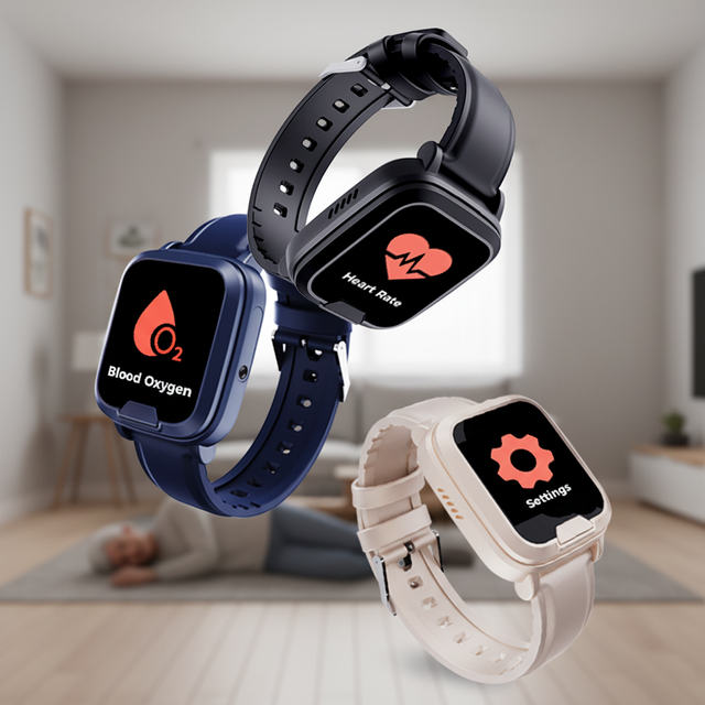 4G GPS Watch SOS Fall Detection Smart Watch Seniors Elderly Telecare Personal Safety Wristband with Emergency Calling