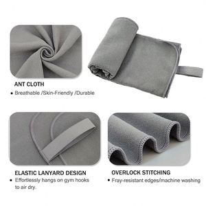 Serviette de sport et de voyage en microfibre antibactérienne personnalisée, séchage rapide et portable - Product Image 3