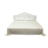 Parure de draps en viscose de bambou personnalisée en gros, super douce, unie, en tissu de bambou pur et biologique