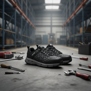 Scarpe di Sicurezza Atletiche da Uomo Vevor con Punta in Acciaio, Tomaia in Rete e Suola in Gomma, Sneakers da Lavoro Taglia 10.5 - Product Image 2