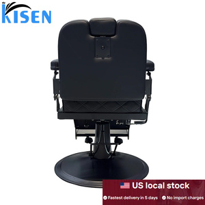 Fauteuil de Barbier Classique en Stock <span class=keywords><strong>Local</strong></span> aux États-Unis – Chaise Exclusive pour Salon de Coiffure – Mobilier de Salon – Fauteuils de Coiffure pour Barbier - Product Image 5