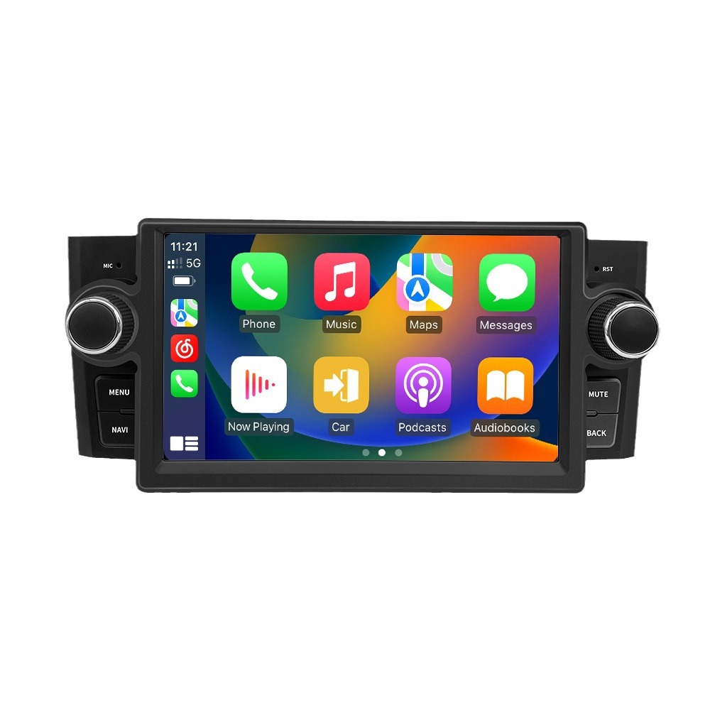 Autoradio Custom Fit Per Fiat Punto Evo Con Android, GPS, WiFi, Bluetooth, Touchscreen 6.2'' Full HD, Apple CarPlay