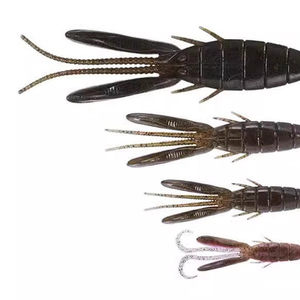 Leurre souple Dolive Beaver Swing Shrimp 96mm Black Pits pour la pêche au bar en eau douce, fabriqué au Japon - Product Image 4
