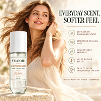 Brume pour cheveux et corps à l'amande et à la pistache, hydratante, nourrissante, lissante, parfum gourmand longue durée, OEM ODM, marque privée