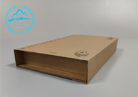 Umweltfreundliche, individuell bedruckte Kraftpapier-Versandkartons mit Prägung und matter Laminierung aus recycelbarem Papier für Buchverpackungen