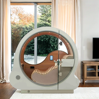 Sauna infrarouge lointain en ABS et en hemlock, vente chaude en Europe, sauna individuel, certifié CE, ROHS, SAA