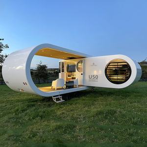 Remorque de luxe, cabine en forme de U, capsule spatiale mobile, maison de camping en plein air, hébergement, maison mobile, salon multifonctionnel - Product Image 1