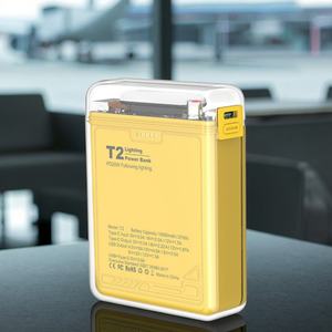 Batteries externes et stations d'alimentation multifonctions transparentes PD20W 10000 mAh, chargeur universel pour mobile avec éclairage LED - Product Image 4