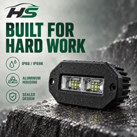 Projecteur de travail LED HSSH 4 pouces 40W ultra-plat à montage encastré, éclairage de scène ultra-large pour camion, SUV, VTT, UTV