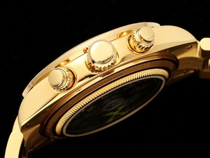 Reloj Mecánico de Lujo de Súper Calidad, 38 mm, Fábrica ADG, Acero 904, Movimiento ETA 4130, Zafiro Luminoso, Cronógrafo, Esqueleto Dorado - Product Image 5