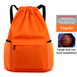 Custom Heavy Duty Lightweight Travel Sport Basketball String Bag Waterproof <b>Drawstring</b> <b>Backpack</b> - Product Image 2