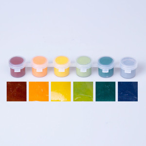 Pigmento Ceramico per Sottosmalto, Vernice per Ceramica, Smalto a Media Temperatura, 6 Strisce di Colori, Agente Concentrante, Corpo Verde - Product Image 6