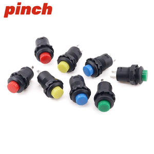 Pinch <b>Push</b> <b>Button</b> <b>Switch</b> 12mm Round Head Solder Terminal Mechanical Industrial Control - Product Image 3