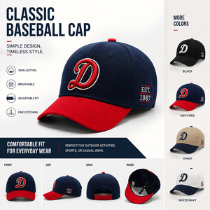 Fabricante de Gorras, Gorra de Béisbol Personalizada de 6 Paneles, Gorra de Béisbol Ajustable, Gorra Bordada con Logotipo Personalizado - Product Image 5