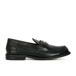 Mocassins pour <span class=keywords><strong>femme</strong></span> en cuir véritable et daim de vache, version en cuir de cheval, style rétro polyvalent, effet amincissant pour les <span class=keywords><strong>pieds</strong></span>, talon carré bas - Product Image 5