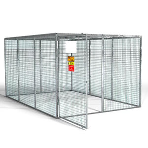 <span class=keywords><strong>Casier</strong></span> en treillis métallique empilable pour bouteilles de gaz à usage intensif Cabine de stockage de bouteilles de gaz industrielles de grande taille Cage de stockage de sécurité - Product Image 2