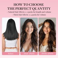Ekstensi Rambut Manusia Remy Cina Berkualitas Tinggi Model I-Tip Clip Silky Straight Wave Flat Weft untuk Wanita Semua Warna Dapat Diwarnai