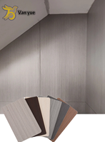 Panneau mural en fibre de charbon de bambou, design moderne en PVC, insonorisant, ignifuge, imperméable, design graphique, 5 ans